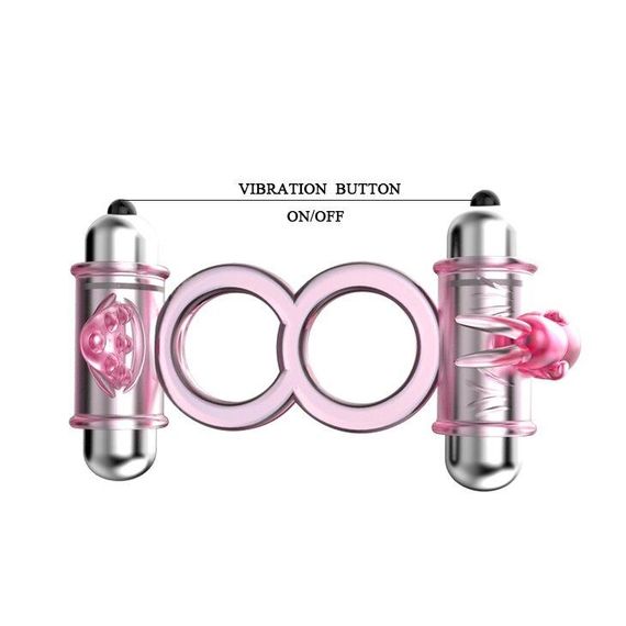 Ерекційне вібро кільце з стимулятором клітора BUNNY Snuggles, BI - 014079 Sex Aura | Зображення 5