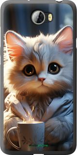 Чохол на Huawei Y5 II Білий кіт "5646u-496-2448"