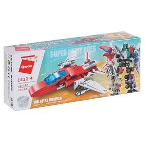 Дитячий Конструктор Qman 1412-1-6 транспорт, 79 дет  (Wildfire Bomber)