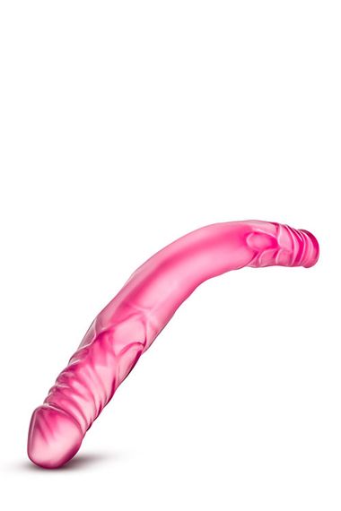 Подвійний фалоімітатор B YOURS 14inch DOUBLE DILDO PINK, Рожевий, Розмір посилки : 11,50 х 68,00 х 3,00 | Зображення 3