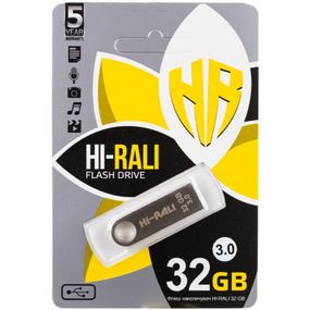 Флеш накопитель USB 3.0 Hi-Rali Shuttle 32 GB Серебряная серия Серебряный