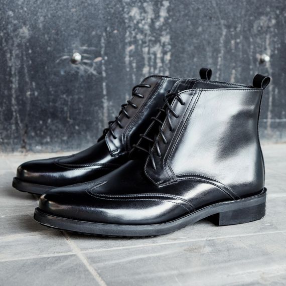 Шкіряні черевики на флісі 40 42 43 44 розмір | Зображення 4