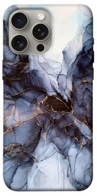 Чохол з картинкою Чорно-білий мармур для Apple iPhone 15 Pro Max (6.7")