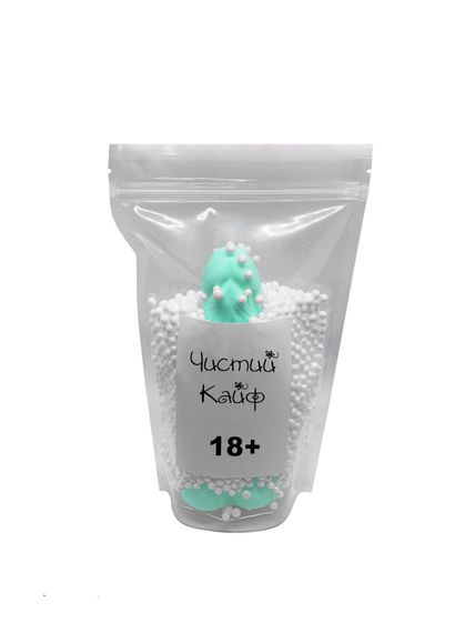 Крафтове мило-член із присоскою Чистий Кайф Turquoise size L, натуральне | Зображення 3