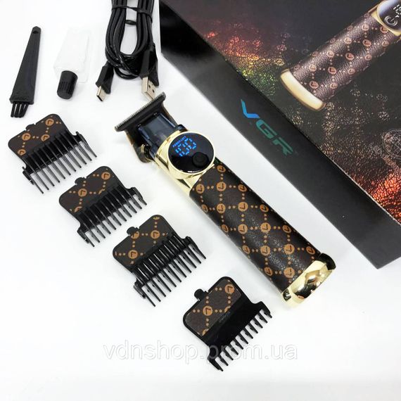 Тример для складної стрижки волосся VGR, Професійна машинка для стрижки волосся з насадками CB-68