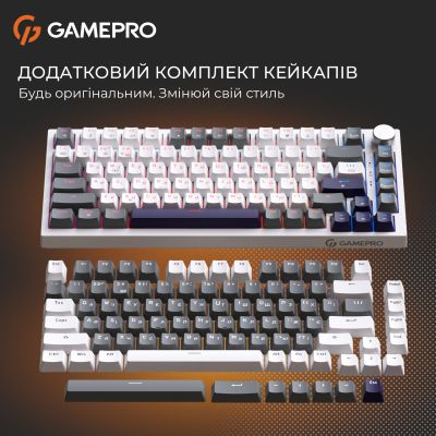 Клавиатура GamePro Genesis Warden MK160P Outemu Swithes USB White-Grey (MK160P) | Зображення 4