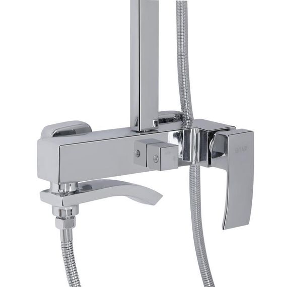 Душова система універсальна Qtap Swan Cascada на три споживача (з виливом) QTSWA111CRM45566 Chrome | Зображення 3