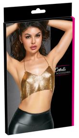 Золотистий топ Cottelli Collection Metal Top 2450453 Gold S-L sexstyle