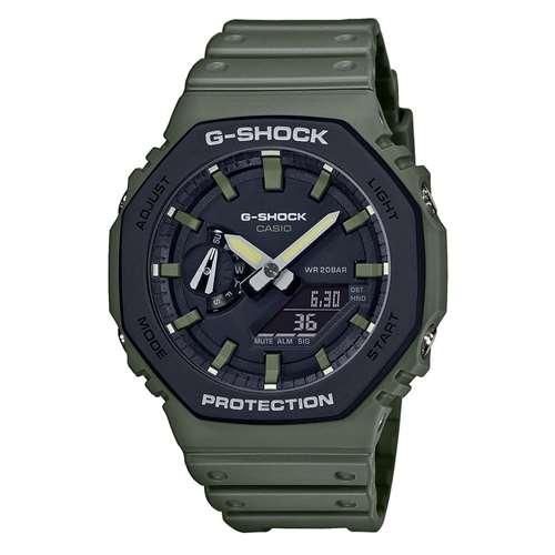 Удароміцні полімерні наручний годинник Casio оригінал Японія G-Shock GA-2110SU-3AER з полімерним ремінцем