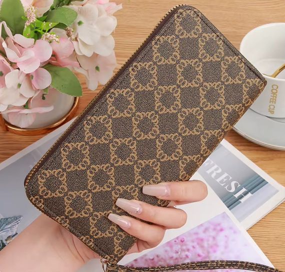 Жіночий клатч гаманець Primolux Fashion Wallet портмоне - Coffee | Зображення 1