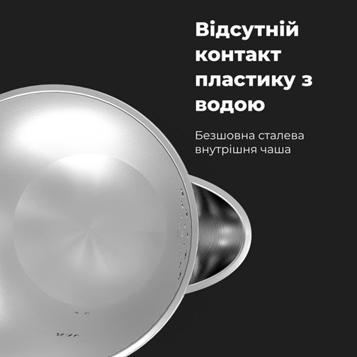 Електрочайник AENO AEK0004 1.5 л сірий | Зображення 2