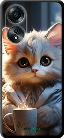 Чохол на Oppo A58 4G Білий кіт "5646b-3184-2448"