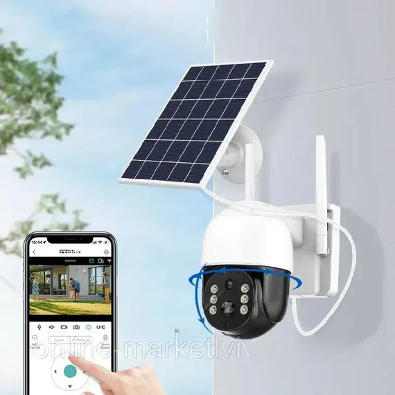 Вулична WiFi камера відеоспостереження із сонячною панеллю PTZ XPRO TQ5 (234573518_2514) | Зображення 5