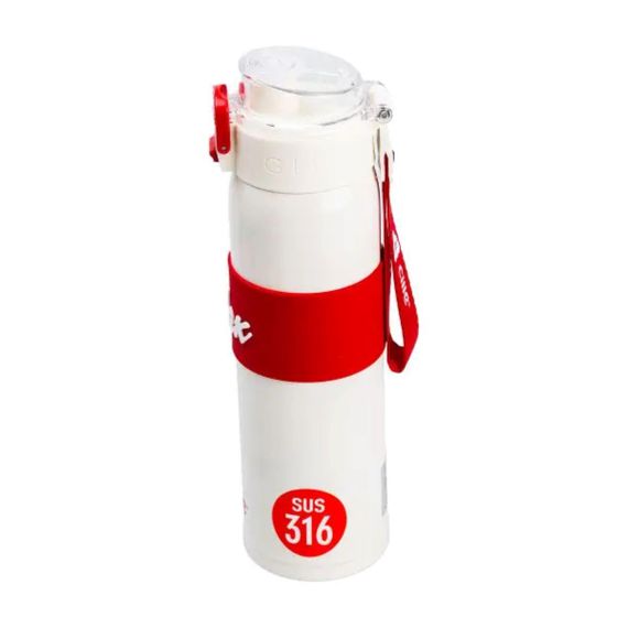 Термос Relax з поїлкою з металевою колбою 520 мл Білий HP17304W | Зображення 2