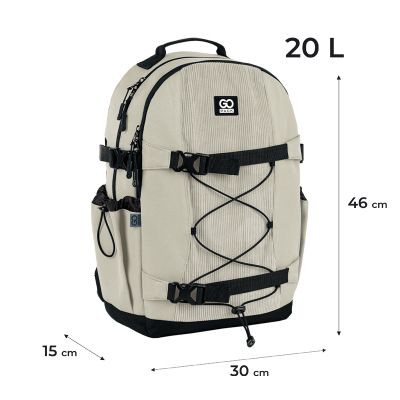 Рюкзак школьный GoPack Education Teens 186 бежевий (GO25-186L-4) | Зображення 7