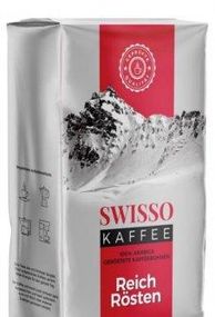 Швейцарский молотый кофе Swisso Kaffee, 500г, 100% Арабика средней обжарки