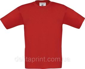 Футболка дитяча B&C Exact 150 Красный 5-6 лет