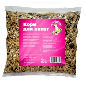 Корм Мій Пухнастик, для папуг, 500 г