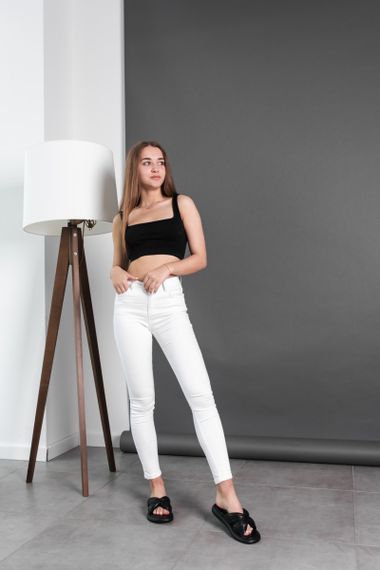 Шльопанці жіночі Fashion Milo 3611 39 розмір 25 см Чорний | Зображення 8