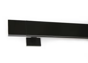 Багетный карниз прямой Top Line Квадро Черный Матовый 400см.