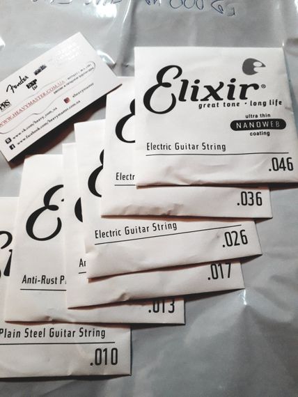 Струны Elixir НИКЕЛЕВЫЕ для электрогитары 010-046 light 12052 | Зображення 1
