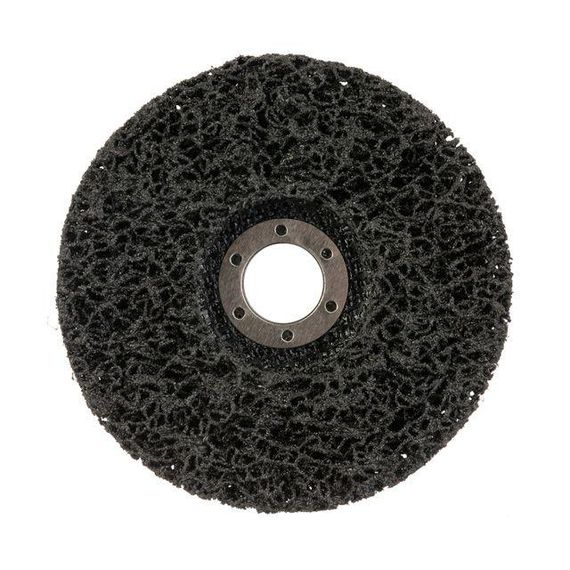 Диск зачисний з спіненого абразиву чорний 125*22.2*13 мм, P46, T27 INTERTOOL BT-0602 | Зображення 1