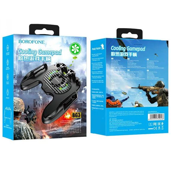 Геймпад джойстик Borofone BG3 Warrior cooling Чорний | Зображення 4