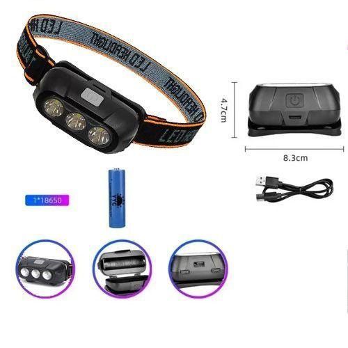 Ліхтар налобний KU-713 акумуляторний KX-214-3LED | Зображення 2