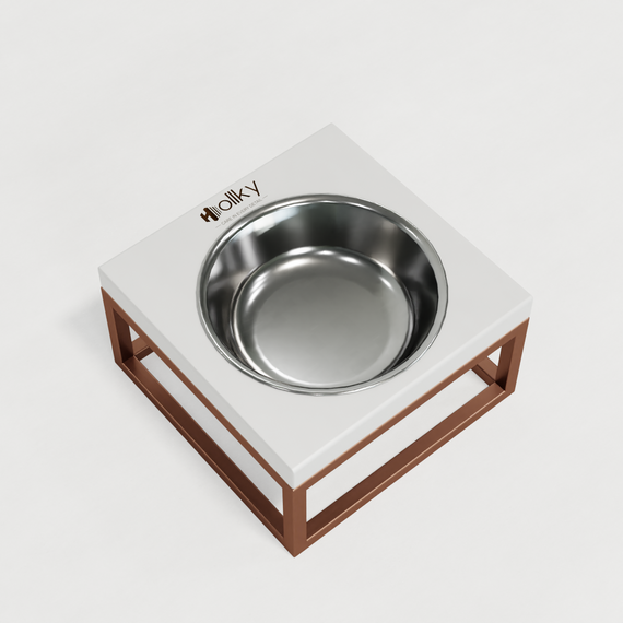 Миска на подставке для кошек и маленьких собак Hollky Base Solo S (1 × 0,45 л) Solo S-18187-GLWH | Зображення 9