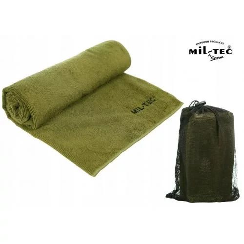 Похідний рушник мікрофібра міл-тек Рушник військовий MICROFIBRE Olive Туристичний  рушник розмір 120×60см Олива