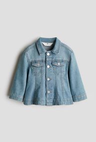 Дитяча джинсова куртка для дівчинки H&M 92 см Синій (25063006A)