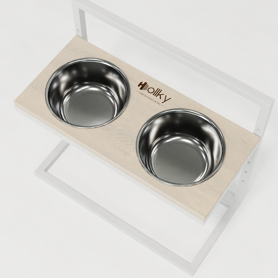 Миски на регулируемой подставке для больших собак Hollky Flex L (2 × 1.8 л) FL-502850-WHWH | Зображення 4