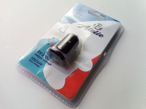 Зарядний пристрій USB, 12 Atelie (951802) 12/24 V — 5 V 2,1 A/чорний/2 USB | Зображення 1