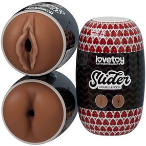 Мастурбатор - Slider Double-Ended Masturbator Ass and Vagina Brown