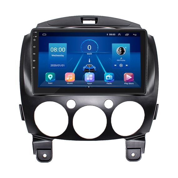 Штатна магнітола 9" Lesko для Mazda Demio III (DE) 2007-2014 2/32Gb/ 4G/ Wi-Fi GPS Premium Мазда