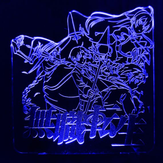 Акриловый светильник-ночник Перерождение безработного синий tty-n001654