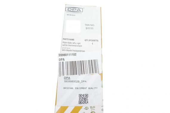 Щітки склоочисника 530 530mm VW Passat 97-00 Peugeot 206 98-12 Renault Clio 98- 99980111102 | Зображення 3