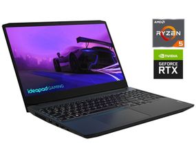 Ігровий ноутбук Lenovo IdeaPad Gaming 3 15ACH6 / 15.6" (1920x1080) IPS / AMD Ryzen 5 5600H (6 (12) ядер по 3.3 - 4.2 GHz) / 16 GB DDR4 / 512 GB SSD / nVidia GeForce RTX 3060, 6 GB GDDR6, 192-bit / WebCam б/в
