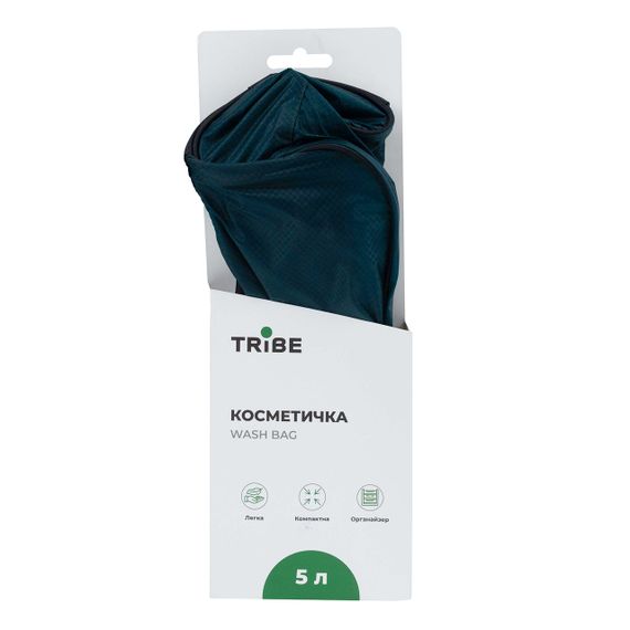 Косметичка Tribe Wash Bag дорожня, косметичка-сумка трайб водовідштовхувальна, для гігієни в похід, туризм, бірюзова 5л | Зображення 9