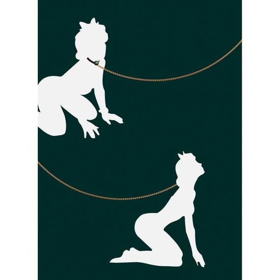 Набор зажимы для сосков с вибрацией и ошейник с поводком Qingnan No.2, зеленый sexstyle | Зображення 11