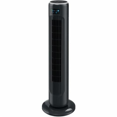 Вентилятор серебристый Crest STVD 45 A1 черный 74 см (с пультом управления) (UA-01)