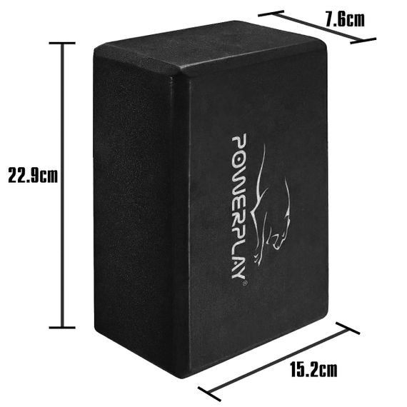 Блок для йоги PowerPlay 4006 Yoga Brick Темно-синій | Зображення 7