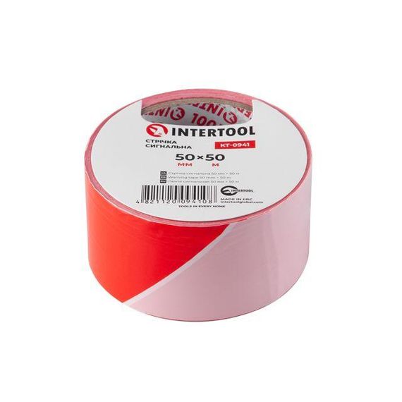 Стрічка сигнальна 50 мм*50 м INTERTOOL KT-09411 | Зображення 1