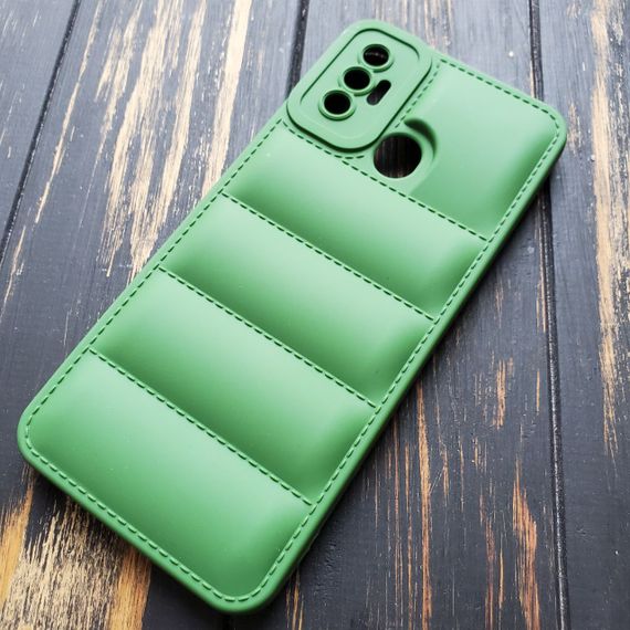 Чохол силіконовий Down Jacket для Tecno Spark 7 колір Зелений | Зображення 1