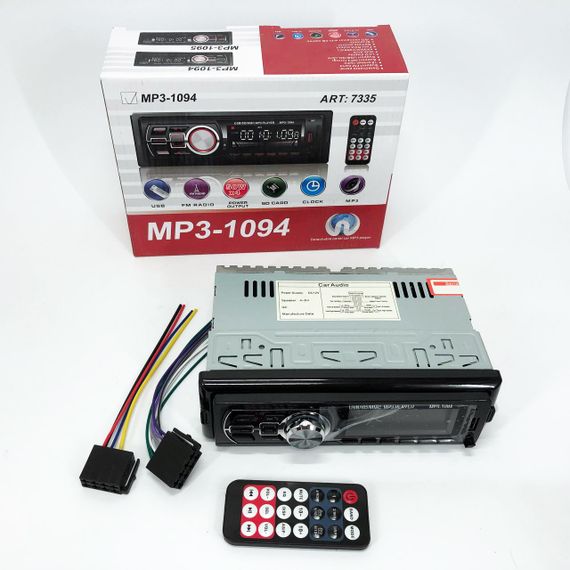 Автомагнітола зі знімною панеллю MP3 1094 з Bluetooth та пультом / Магнітола в машину / Автомобільна | Зображення 6