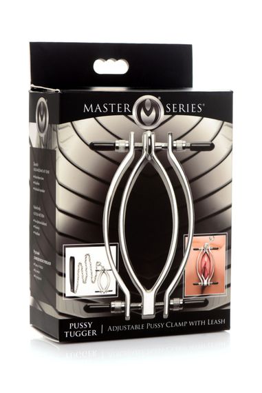 Затискач для статевих губ Master Series: Pussy Tugger Adjustable Vagina Clamp with Chain | Зображення 8