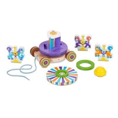 Розвиваюча іграшка Melissa&amp;Doug Перша дерев&apos;яна іграшка Карусель (MD13616) | Зображення 2