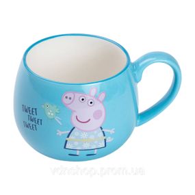 Кружка Peppa Pig фарфоровая 400 мл синяя HP-15-14