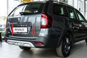 Кромка багажника (нерж) Carmos - Турецька сталь для Renault Logan MCV 2013-2021 рр