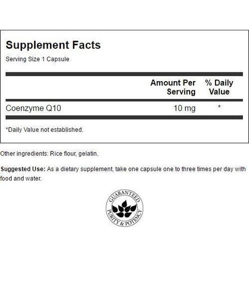 Коэнзим Swanson CoQ10 Mini Cap 10 mg 100 Caps | Зображення 1